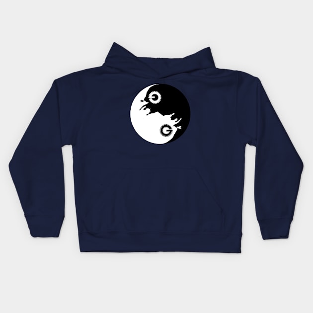 Yin and Yang 3000 Kids Hoodie by Fletchorz